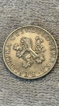 Stříbrná mince Československo – 10 Kčs 1955 (10. výročí osvo - 2