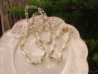 Strieborný set -náhrdelník a náramok, Ag 925 - 2