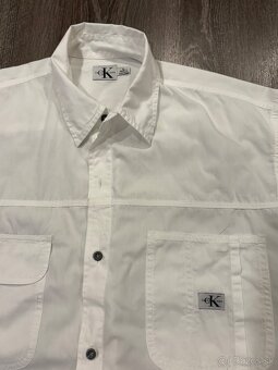 Calvin Klein panska biela kosela L - 2