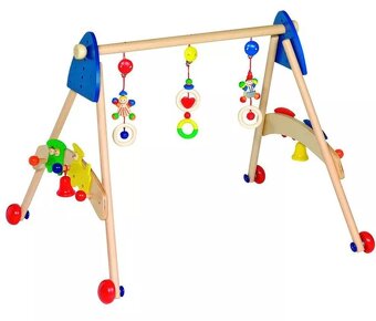 GOKI Drevená hrazdička a chodítko - 2