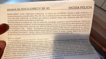 Škoda Felicia predná maska - 2