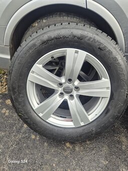 Disky ALU kolesá Audi Q7 R18 a zimné pneumatiky - 2