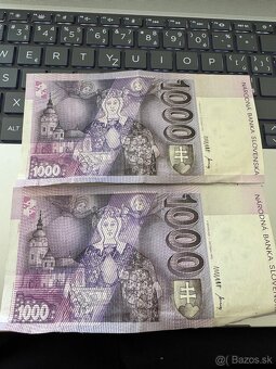 1000 Slovenských korún 1993, séria G 2 ks - 2