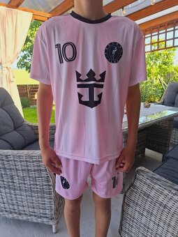 Futbalový dres Messi ružový - 2