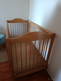 Detska drevena postielka 120x60 - 2
