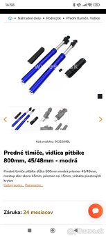 Predné tlmiče pitbike 800mm 45/48mm - 2
