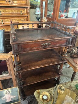 starožitná etažérka - 2