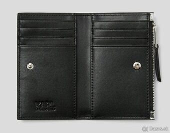 Kožená peňaženka Karl Lagerfeld K/SIGNATURE CROC FOLDED - 2