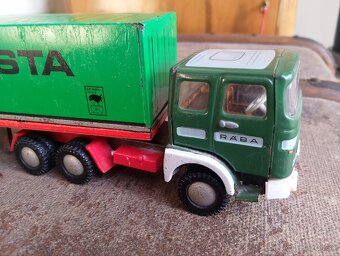 Stará plechová hračka - kamión RABA - 2