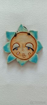 Ozdoby na stenu - na zavesenie slniečko a mesiac - 2