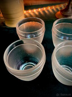 Sklenené matné poháriky - 2