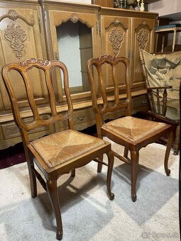 Vintage stolicky, drevo, 95x45x41 cm, vs 45 cm, - 2