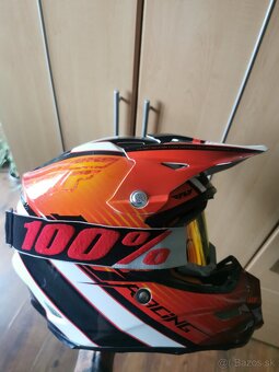 Motokros prilba fly racing nohavice okuliare - 2
