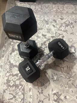 Jednorucka haxagonal 2 X 12 kg - 2