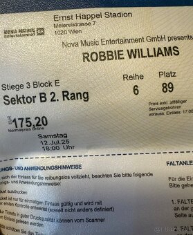 ROBBIE WILLIAMS - LIVE 2025 - 2