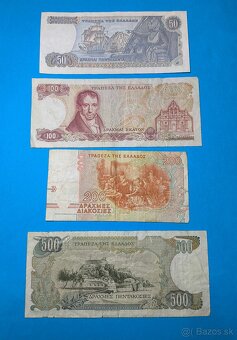 Bankovky ŘECKO - 50-500 Drachma 1978-1996 - 2