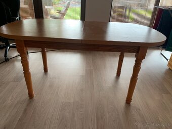 Rozkladací jedálenský stôl 160 x 80 - 2