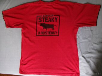 Tričko Máme rádi steaky a roštěnky - Gambrinus. - 2