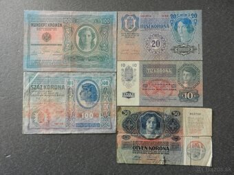 Bankovky staré RU a staré Rakúsko - 2