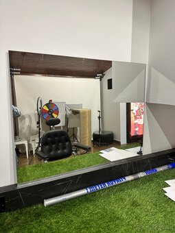 2x zrkadlo 90x70 podlepené , obrusene hrany - 2