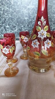 Art deco - poháre a karafa - 2