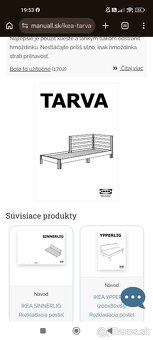 Ikea Tarva rozkladacia postel - 2