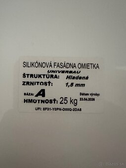 Fasádna omietka. - 2