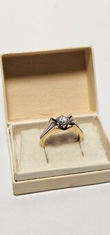 14k zlatý prsteň 0,78ct - 2