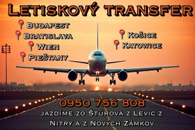 Letiskový transfer 9 miestne Nitriansky kraj LEVICE ŠTÚROVO - 2