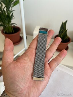 Nerezový milánsky remienok na hodinky 22mm (strieborný) - 2