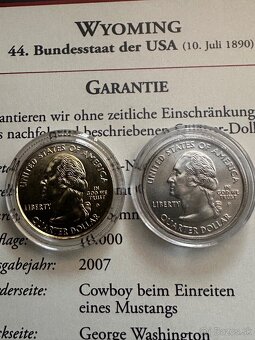 2 x Quarter dollar Wyoming 2007 USA - 2