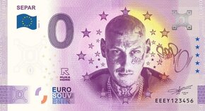 0 euro bankovka / 0 € souvenir - výmena SEPAR - 2