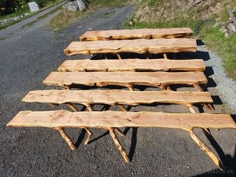 Lavice a stol zo 150 r.jedli - 2
