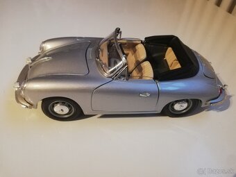 1:18 Porsche 356B Cabriolet 1961 -strieborna - 2