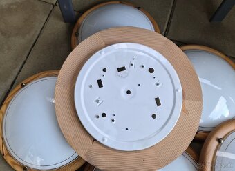 Stropné svietidlo drevo/sklo - 2