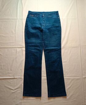 Wrangler džínsy regular body bootcut modré W33 L34 - 2