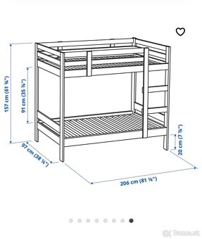 Poschodova postel MYDAL IKEA - 2