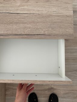 Nočné stolíky drevené 2kusy - 2