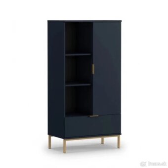 Komoda moderná tmavo-modrá 70x140 - 2