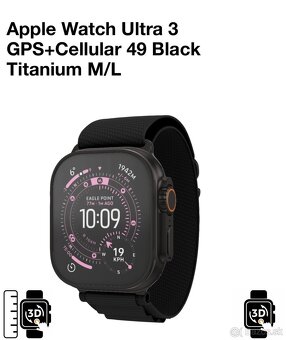 Apple Watch Ultra 3 GPS+Cellular 49 Black Titanium M/L - 2