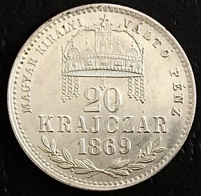 20 grajciar 1869 KB František Jozef I. - 2