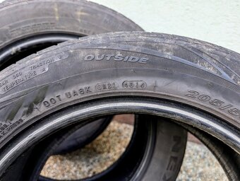 Letné pneumatiky 205/55 R16 91V staré dezén 5mm - 2