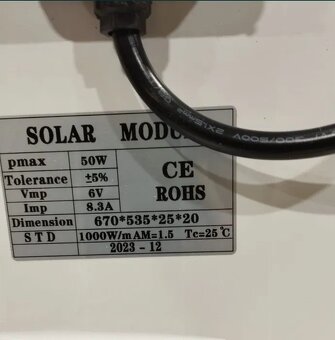 Solárna pouličná lampa VÖGLER GmBh PREMIUM verzia 2500W, lam - 2