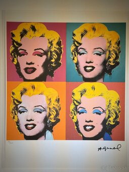 Andy Warhol "Marilyn Monroe 4x" Limitovaná edícia_Certifik - 2