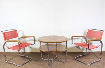 kreslá H-80 + stolík,Jindřich Halabala - 2