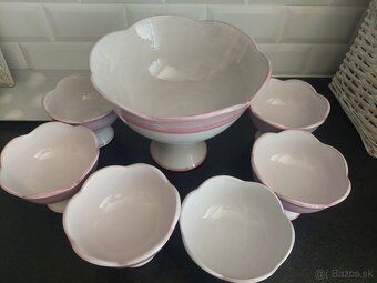 Keramický set - misa + 6 misiek - 2