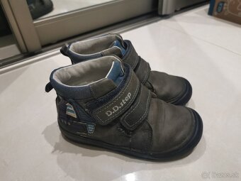 Celoročné kožené topánky v. 27 DD step - 2