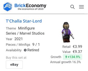 Lego Minifigures - T’challa StarLord - 2