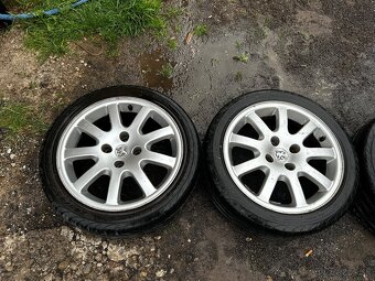 Na predaj: Originálne disky Peugeot 16” + letné pneu 205/45 - 2