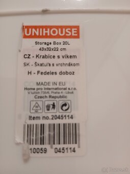 Úložný box s vrchnákom 20 L - 2